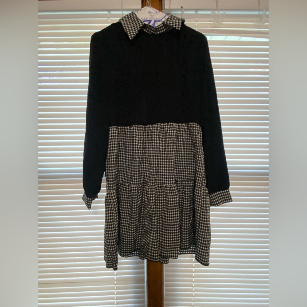 Black and White Gingham Dress